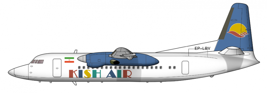Kish Air Fokker 50